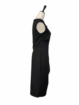 Xscape Cascade Ruffle Sheath Dress Women’s 8 Off Shoulder Cocktail Party Black thumbnail 8