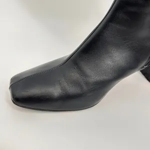 SVEGAN Knee High Boots Women's Black Vegan Leather Block Heel Made‎ in Spain 9.5 thumbnail 9