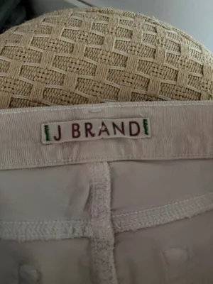 J Brand White Skinny Jeans Corduroy thumbnail 3