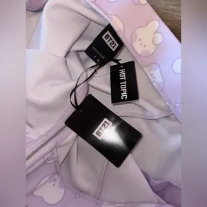 BT21 Pastel Purple Skirt with Ruffle Hem NWD thumbnail 5