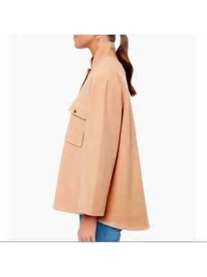 Tuckernuck Marant Camel Shirt Jacket Gold Snap XS Heavy Thick Minimalist Classic thumbnail 6