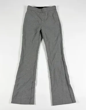 NEW Ann Taylor The High Waist Side Zip Stretch Trouser Pant Houndstooth Print 0 thumbnail 1
