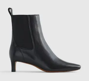 Madewell The Dimes Chelsea Boot Leather in Black Size 9 thumbnail 1