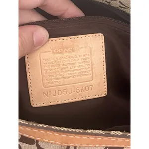 Coach Hampton Satchel Women Medium Brown Monogram Canvas Y2K Preppy 8K07 thumbnail 11