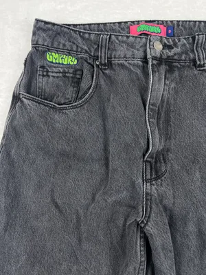 Empyre Tori 90s Carpenter Jeans Women’s 9 Black Charcoal Baggy Skate thumbnail 2