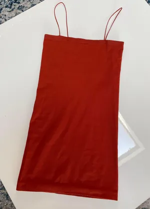 Free People Square Neck Red Dress thumbnail 6