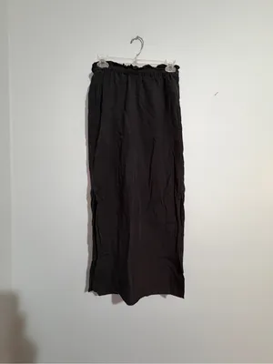 SAMSOE Black Maxi Skirt with Elastic Waistband thumbnail 2