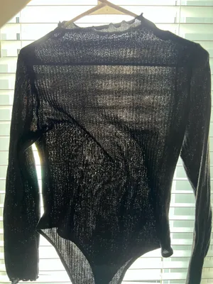 Black long sleeved bodysuit Size L thumbnail 2