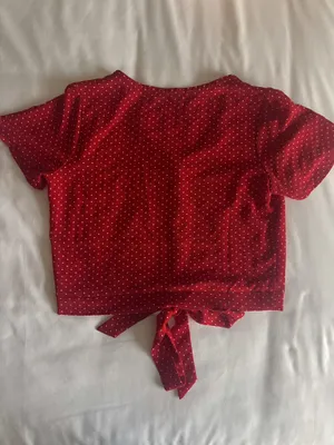 Active USA Red polka dot tie top thumbnail 2