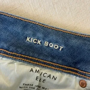 American Eagle Kick Boot Next Level Stretch Jeans Womens 4 Short Blue thumbnail 6