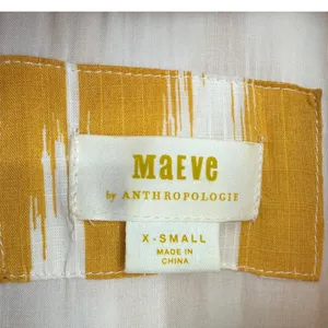 Anthropologie Maeve Cassandra Pintuck Flutter Sleeve Maxi Dress Yellow Size‎ XS thumbnail 2