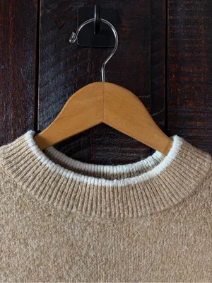 H&M Beige Cozy Dolman Sleeve Sweater Medium thumbnail 4
