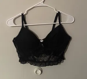 Black Garage Lace Corset thumbnail 1