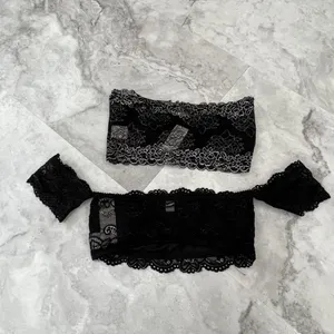 Lot‎ Of 2 Francesca's Women's Black Size Small Lace Layer Bra Bralettes thumbnail 2