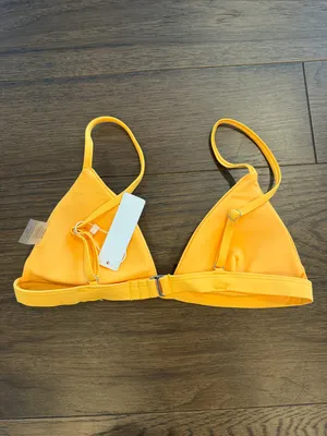Bright Swimwear Yellow Triangle Bikini Top Size Small NWT - C33-053 thumbnail 2