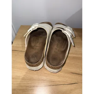 Papillio by Birkenstock Arizona Birko Flor Platform Sandals White Womens Sz 39 Q thumbnail 4