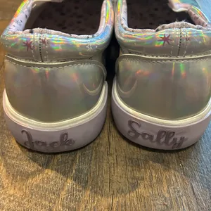 Nightmare Before Christmas Women's 7 1/2 Slip‎ On Shoes Jack and Sally Disney thumbnail 4