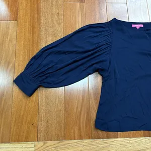 Lilly Pulitzer The Maisel Blue Top‎ Size S thumbnail 12