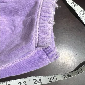 NSF Sayde Distressed Slim Jogger Sweatpants Purple Large thumbnail 9