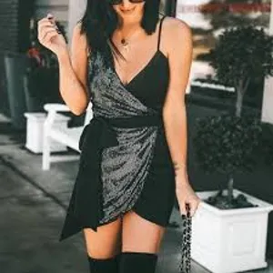 Revolve CAMILA COELHO Paulette Satin Mini Wrap Dress Sequins PARTY COCKTAIL XS thumbnail 8