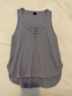 Light Purple Henley Tank Wild Fable thumbnail 1