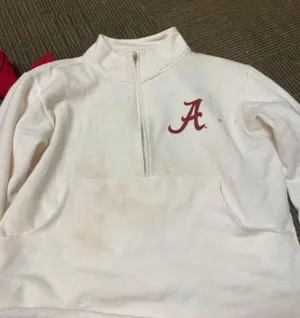 Alabama Quarter Zip White Size L thumbnail 1