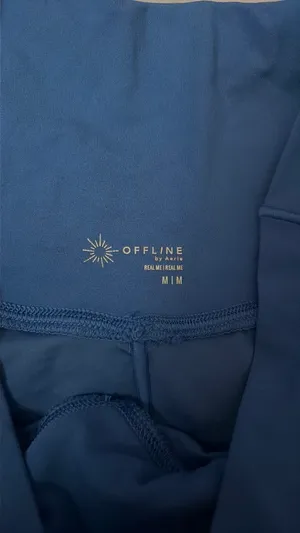 OFFLINE by Aerie Flowy Crossover Shorts in Blue thumbnail 2