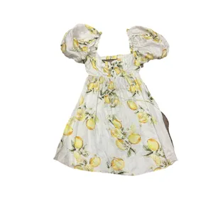 For Love and Lemons Serafina Citrus Print Open Back Mini Dress Size Small thumbnail 3