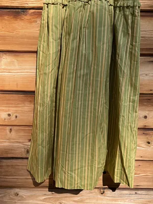Few Moda o.p.t Freya Size M Green Striped Smocked Fit Flare Midi Cotton Dress thumbnail 11