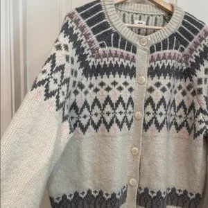 Aerie Fair Isle cardigan NWOT thumbnail 5