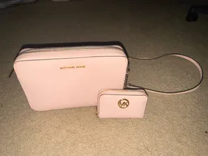 Blush Pink Michael Kors Crossbody and Wallet Set thumbnail 2