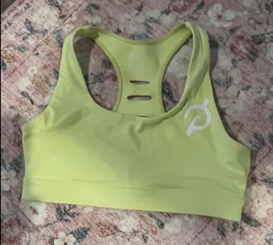 Peloton small green yellow sports‎ bra thumbnail 1