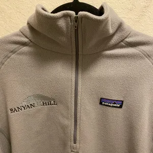 Patagonia Gray Fleece 1/4 Length Zip Sweater thumbnail 4