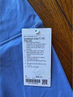 Lululemon Align High Rise 25” Prep Blue Size 8 NWT thumbnail 5