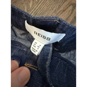 Reiss Ashby Linen Shorts Denim High Waisted Sz 2 NWT $175 thumbnail 10