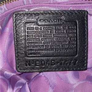 Coach Burgundy Suede Hampton Shoulder Bag thumbnail 8