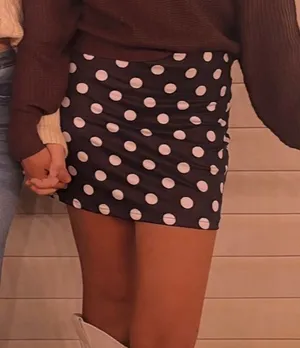 Amazon Black Polka dot skirt thumbnail 3