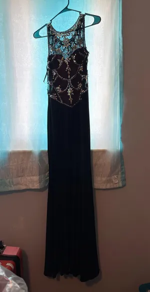 Betsy & Adam Dress Black Formal thumbnail 3