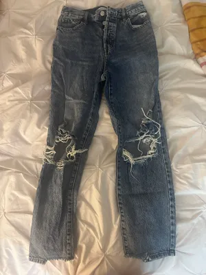 pacsun high rise straight jeans thumbnail 3