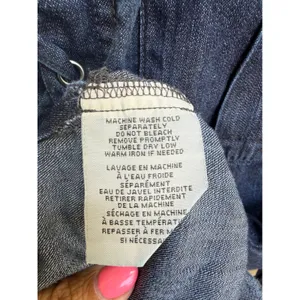 Denim & Supply Ralph Lauren‎ Lace Up Denim Mini Dress Dark Wash Blue Size Small thumbnail 4
