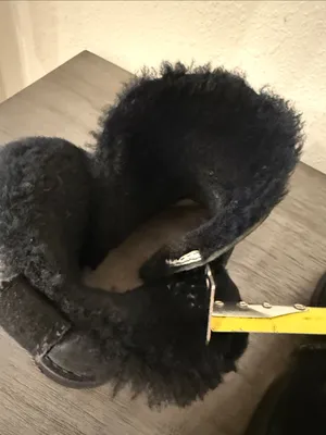 UGG Women Black Suede Shearling Lined Tie Ankle Boots Size 8 thumbnail 8