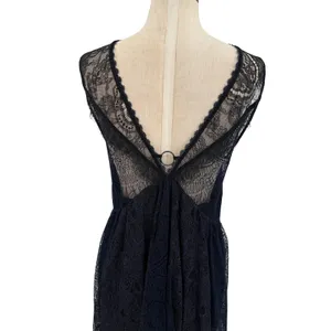 Free People Don't You Dare Lace Mini Dress Open Back Black Combo‎ Size Small NWT thumbnail 11