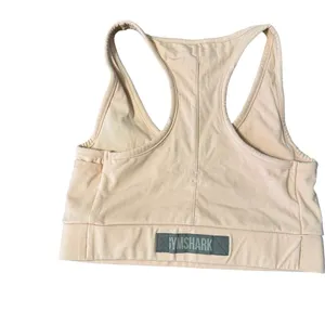 Gymshark Small Light‎ Pink Sport Bra Front Zip Pocket Detail CP thumbnail 2