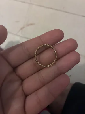 Gold Twisted Rope Ring Size 7 thumbnail 4