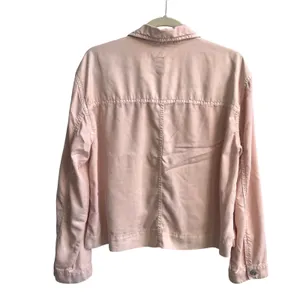 GAP Women Large‎ Soft Pink Tencel Button Up Jacket Casual Everyday Outerwear thumbnail 4