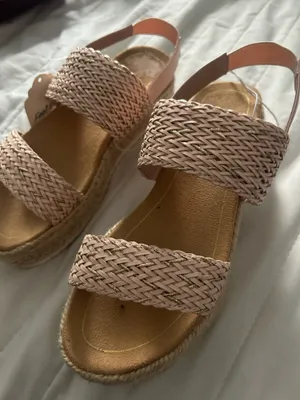 Me Too Straw platform sandals thumbnail 5