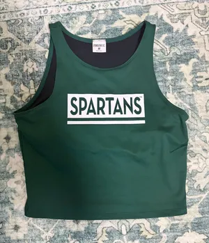 Zoozatz Spartan Michigan State Tank Top thumbnail 1