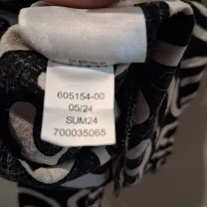 Banana Republic Factory Linen Blend Mini Dress Abstract Black/Beige sz M Pockets thumbnail 11