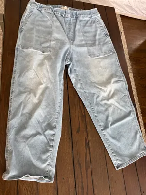 Madewell Pull-On Light Wash Jeans Women’s Size 1X Relaxed Comfortable Denim thumbnail 8