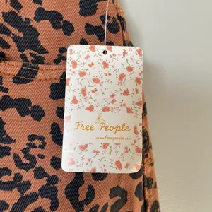 Free People We The Free Denim Mini Skirt Leopard Print Brown Black Women's 28 thumbnail 9